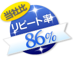 リピート率86％