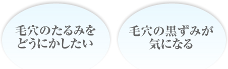 毛穴のたるみをどうにかしたい